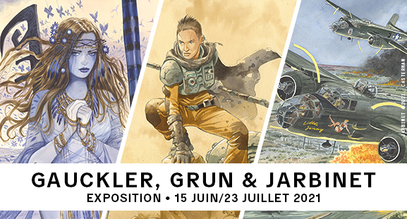 Exposition Gauckler, Grun et Jarbinet, du 15 juin au 23 juillet 2021  la galerie Daniel Maghen